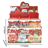 Light-Up Christmas Maltose Cube Squishy Toy - Glitter Colors
