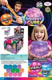 Fun Doh Squish & Squeeze Sparkle Cube Fidget Toy- 12/Display