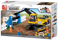 Construction Traxcavator Building Brick Kit (614 Pcs)