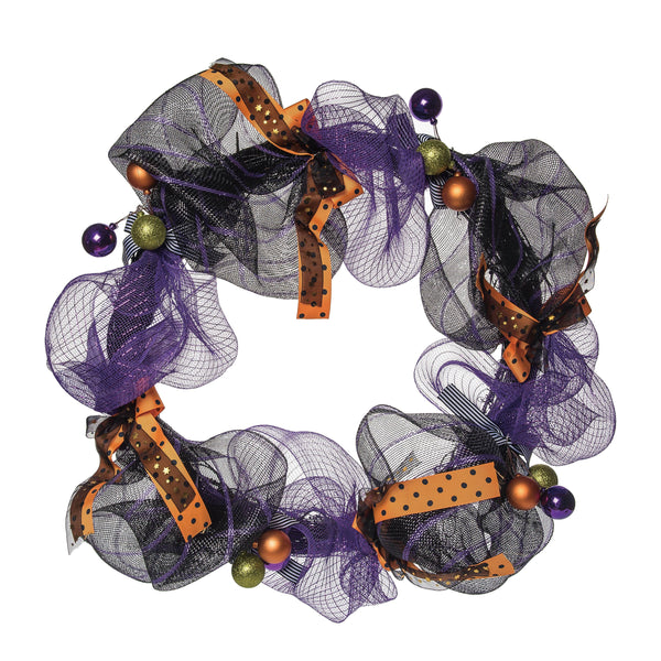Halloween Rattan Halloween Wreath