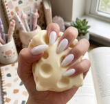 Vaseline Cheese Cube Squishy Toy – Coconut Oil Filled, Boxed