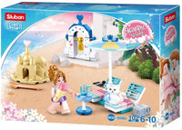Girl's Dream Paradise Beach Building Brick Kit (102 pcs)