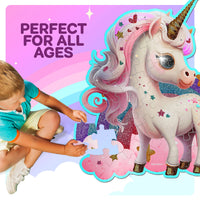 Jumbo Shimmery 45-Piece Unicorn Floor Puzzle for Kids