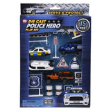 15Pc Diecast Police Play Set