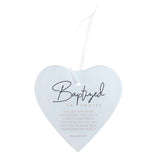 Glass Heart Ornament Baptism