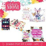 Mother's Day Jumbo Pop-Up Card Assortment - 6/Pack