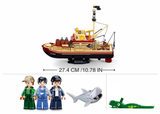 Model Bricks The Great Shark Boat Building Brick Kit 592 pcs