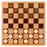 10" WOODEN CHECKERS