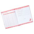 Pink butterfly baby book with/ink pad