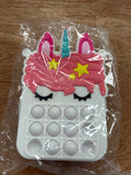 Mini Unicorn Pop It Purse Bag Keychain - Assorted