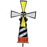 21” Lighthouse garden spinner
