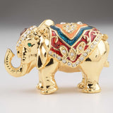 Golden Elephant Trinket Box