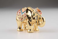 Golden Elephant Trinket Box