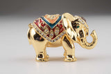 Golden Elephant Trinket Box