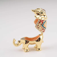 Golden Elephant Trinket Box