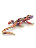 Purple Lizard Jewelry Trinket Box