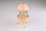 Pink Wind up Carousel Faberge Egg