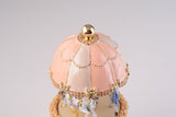 Pink Wind up Carousel Faberge Egg