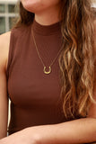 18" Engravable Stainless Steel Horseshoe Necklace