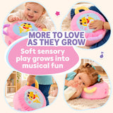Baby Shark Plush Drum Pink - Soft Musical Baby Toy