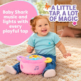 Baby Shark Plush Drum Pink - Soft Musical Baby Toy
