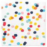 20-Count Beverage Napkins, Scattered Colorful Dots