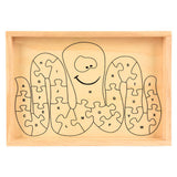 9.25" x 6.5" WOODEN OCTOPUS LETTER PUZZLE