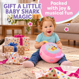 Baby Shark Plush Drum Pink - Soft Musical Baby Toy