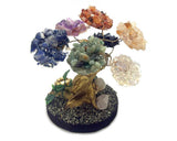 Large Chakra Tree of Life Figurine Chip Stone Table Ornament