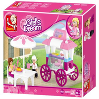 Girls Dream Food Carriage Building Brick Kit (78 Pcs)