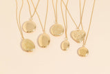 18K Gold PVD Stainless Steel Round Floral Textured Locket
