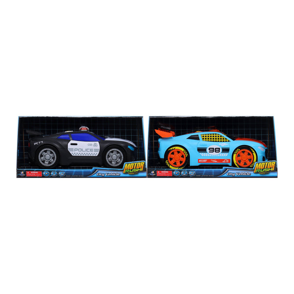 Motor Rush® |City Vehicle | Race Car | Police Car Assortmen