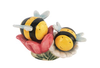 Bumble Bee and Flower Salt & Pepper Set