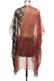 American Flag Print Kimono Cardigan