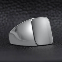 Stainless Steel Polished Blank Signet Ring