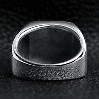 Stainless Steel Polished Blank Signet Ring