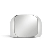 Stainless Steel Polished Blank Signet Ring