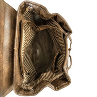 Embroidered Horse Western Brown Leather Backpack