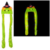 LIGHT-UP WITCH PLUSH HOODIE SCARF HAT 35"