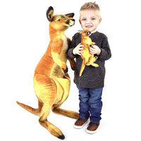 Kari The Kangaroo and Joey | 38 Inch Stuffed Animal Plush