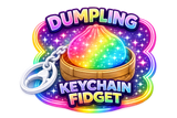 Fun Doh Dumpling Light-Up Click Fidget Keychain