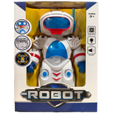 Electronic Rotating Bump and Go Light-Up Toy Robot