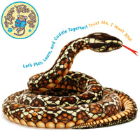 Bernard The Brown Python| 9.5 Foot Long Stuffed Animal Plush