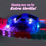 4-Piece Battery-Powered Light-Up Racing Car Set