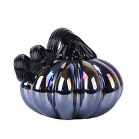 Small Glass Oil Slick Pumpkin