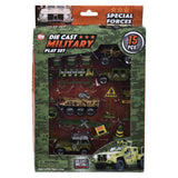 15Pc Diecast Military Play Set