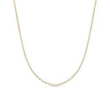 Stainless Steel Crimped Oval Chain Necklace