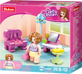 Girl's Dream Apartment Home Building Brick Display Set