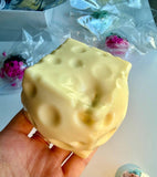 Vaseline Cheese Cube Squishy Toy – Coconut Oil Filled, Boxed