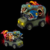 (T) DINOSAUR SCHOOL BUS WITH LIGHTS AND SOUND